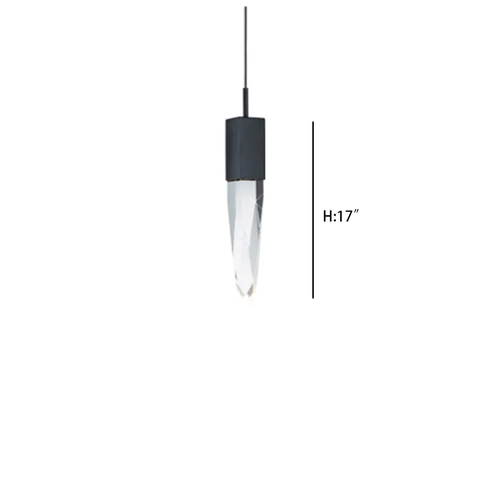 Modern Light Luxury Round/Rectangle Ceiling Pendant Light in Black Finish for Kitchen Island/ Staircase/Living Room - view 19