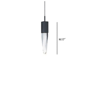 Modern Light Luxury Round/Rectangle Ceiling Pendant Light in Black Finish for Kitchen Island/ Staircase/Living Room - view 19