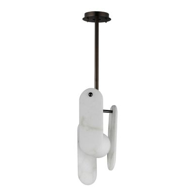 Studio M Alabaster Megalith Single Pendant - view 2