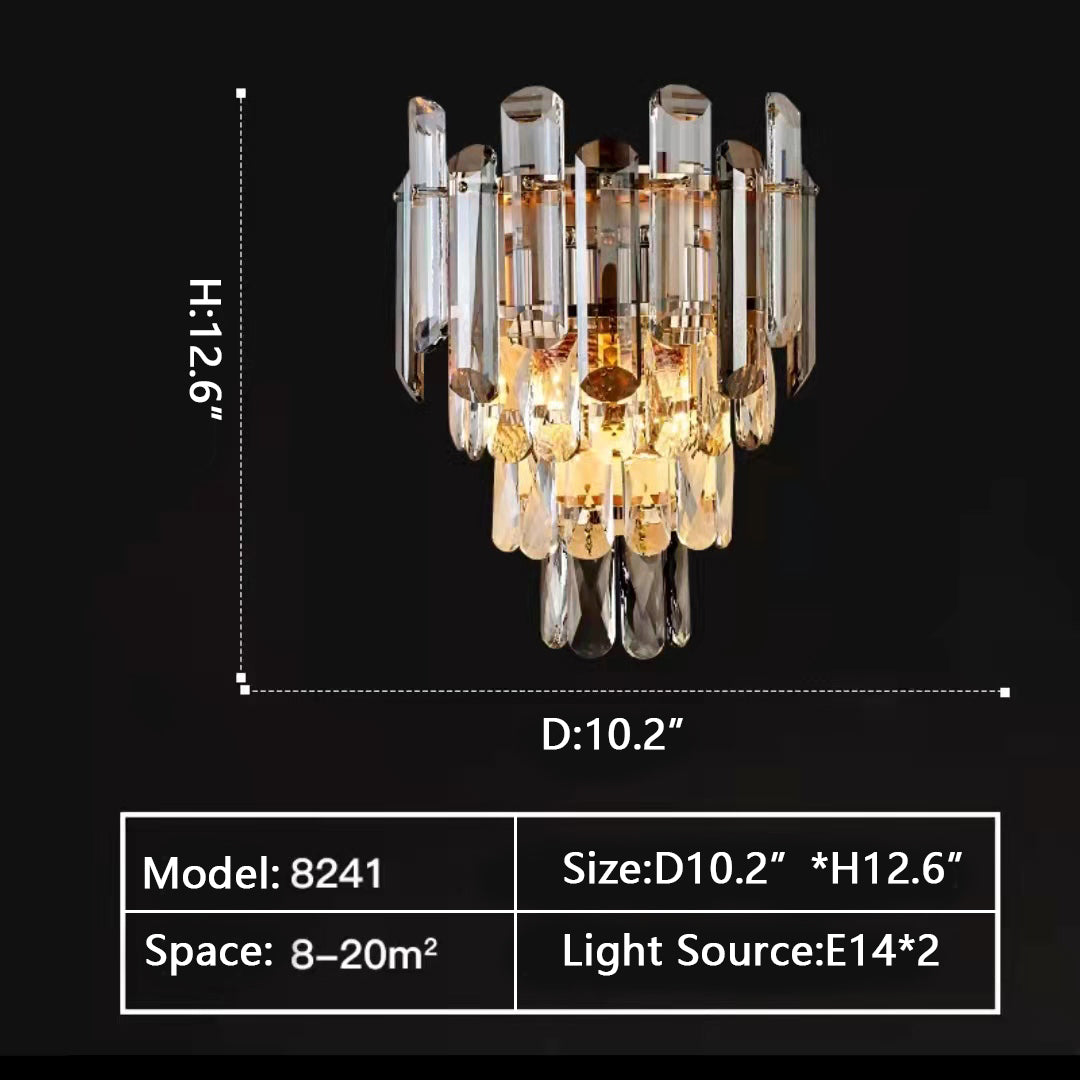 Smoke Gray Crystal Chandelier Flush Mounted Ceiling Light Fitxture Set for Dining Room/Living Room - view 32