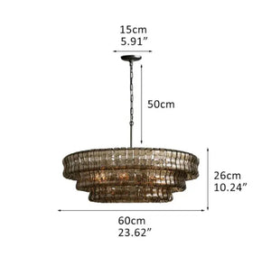 Ghiaccio Round Chandelier 24"36"48"60" - view 42