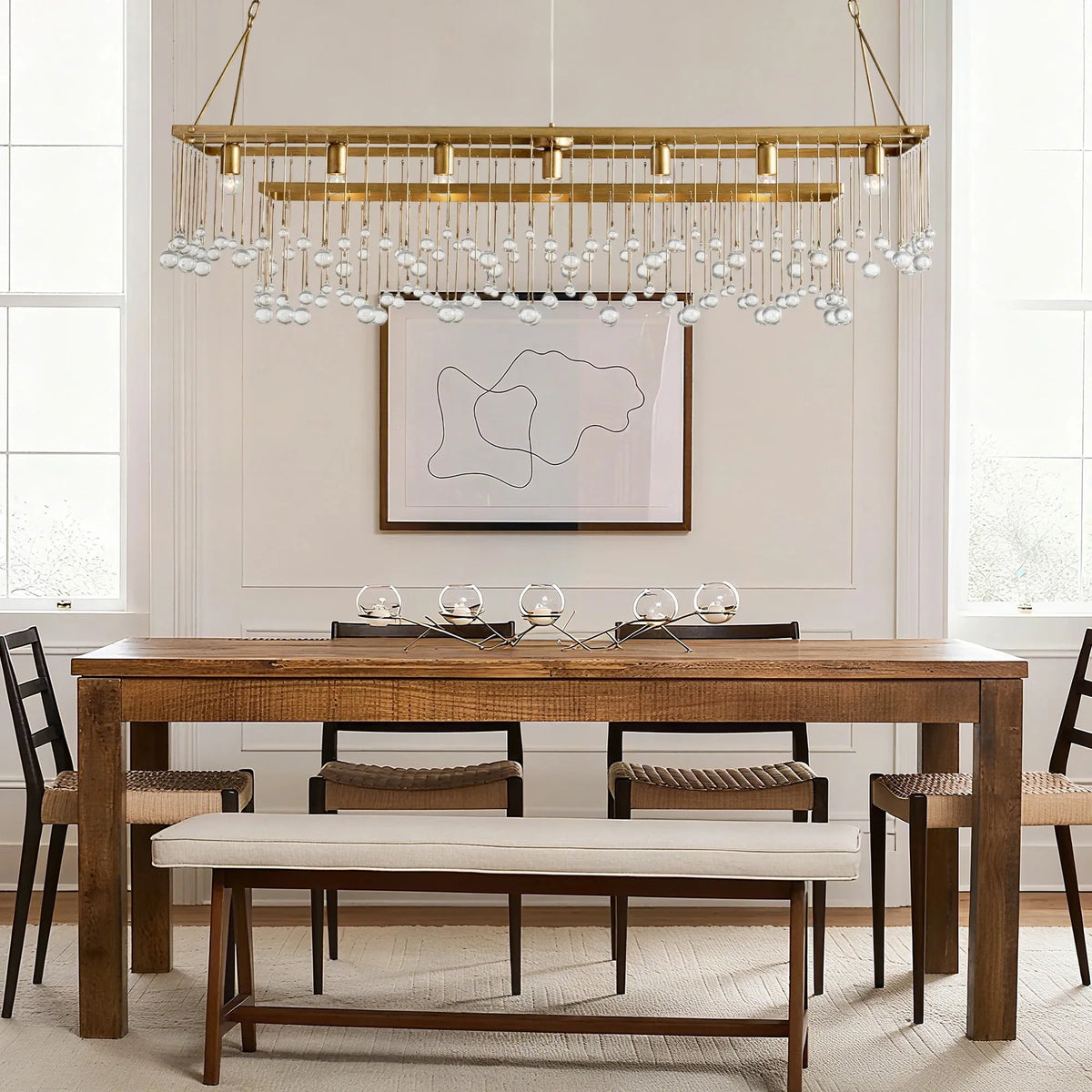 Aubrey Rectangular Chandelier 47''60'' - view 6