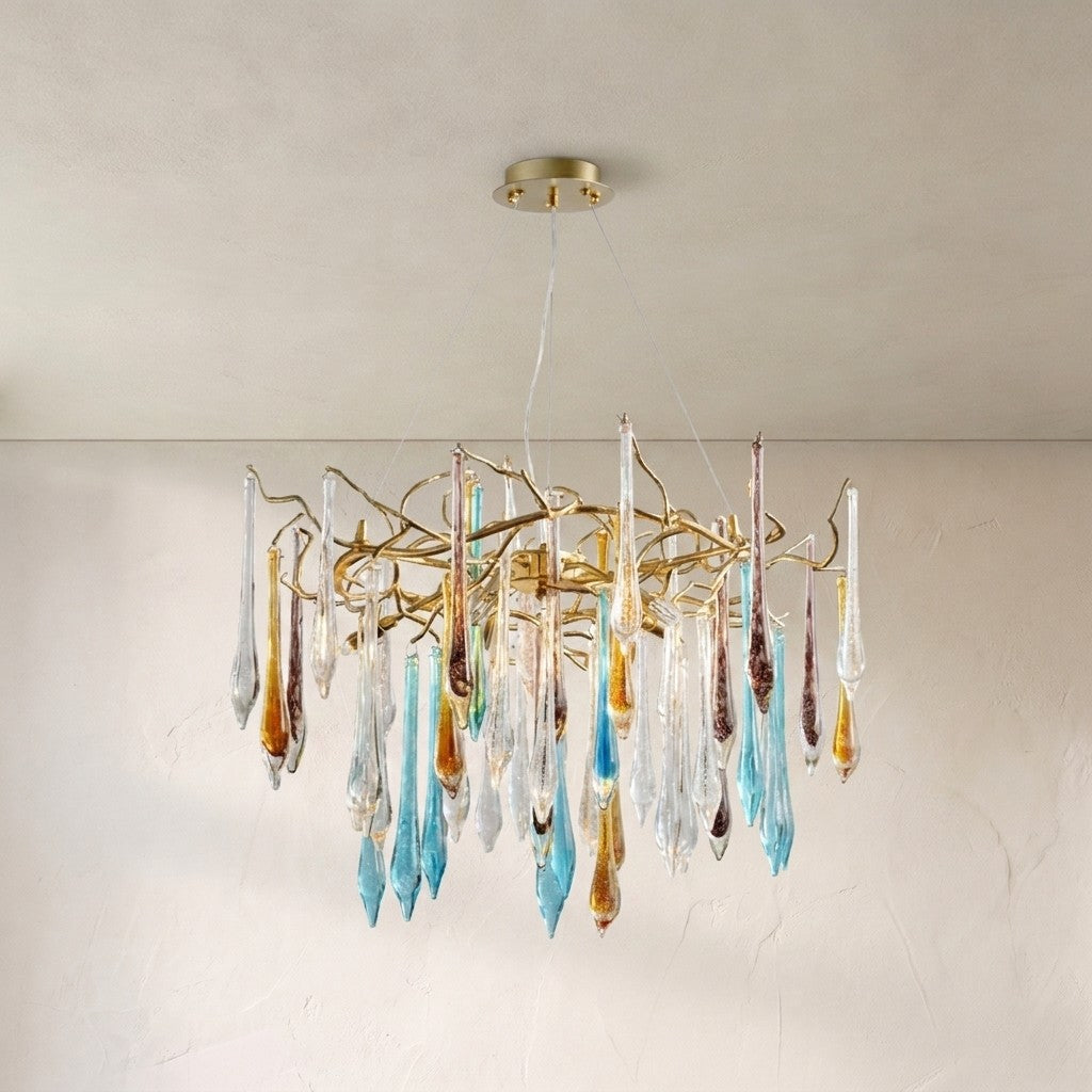 Teardrop Crystal Chandelier
