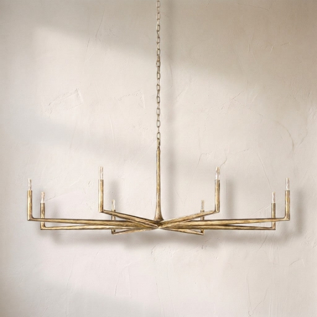 Thalen Forged Round Chandelier 36" 48” 60” 72”, solid brass