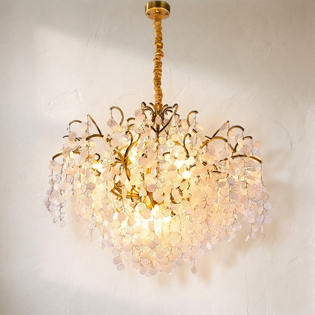 Thirza Brass Branch Crystal Chandelier