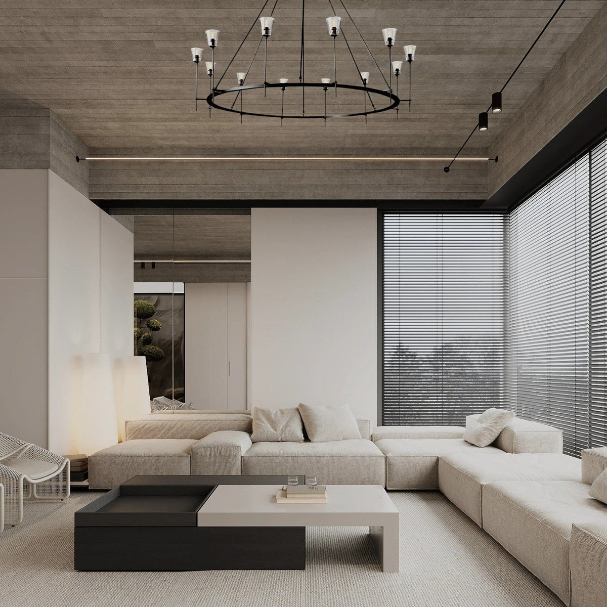 Torcho Round Chandelier 70" - view 6