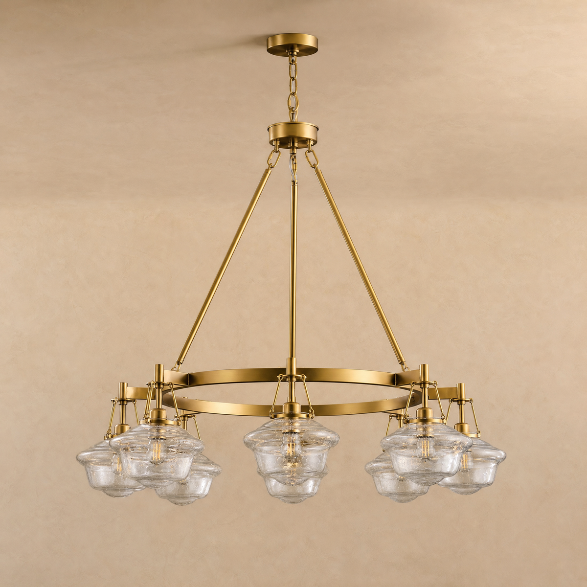 Bubble Glass 8-Light Round Pendant D1000, chandelier - view 2