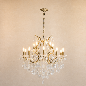 30.7" 15-Light Maria Theresa Crystal Chandelier - Gold - view 2