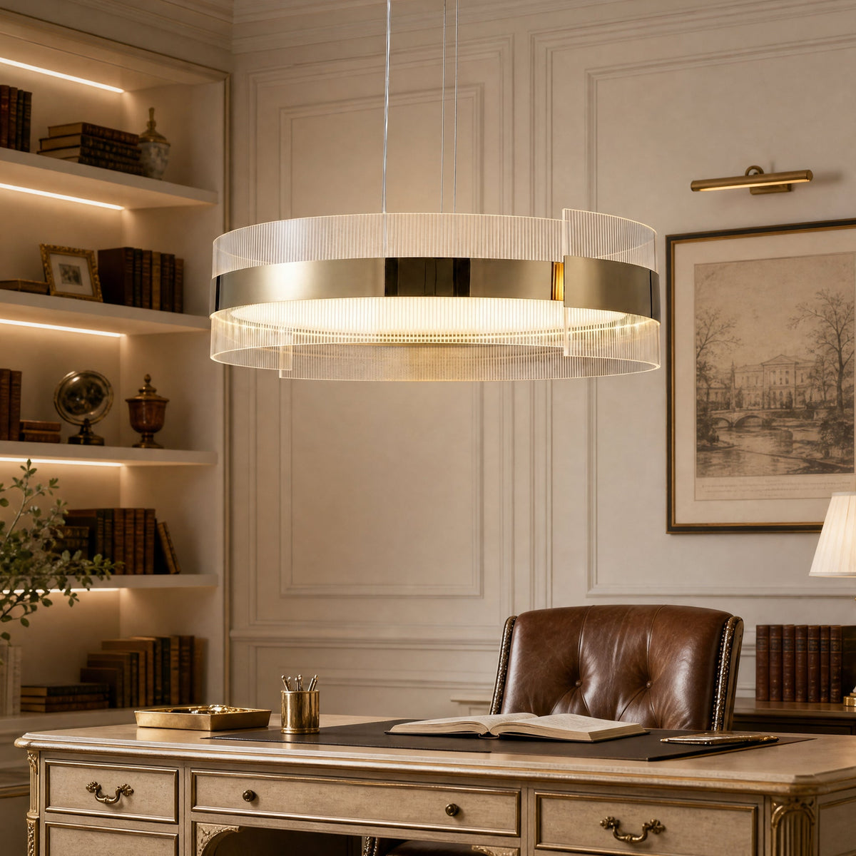 Ribbon Round Modern Chandelier - view 31