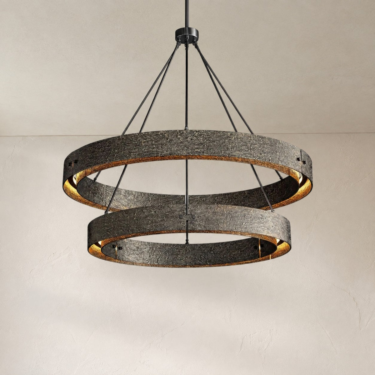 Vion Two-Tier Round Chandelier D 60"