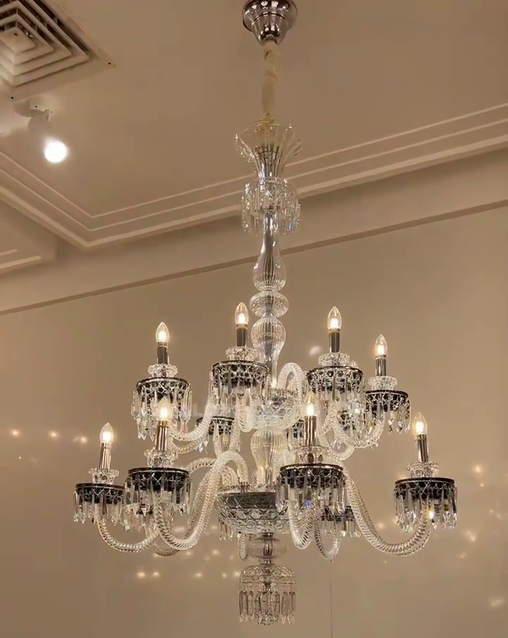 Elegant Crystal Chandelier in Italian Style for Bedroom and Living Room - view 3