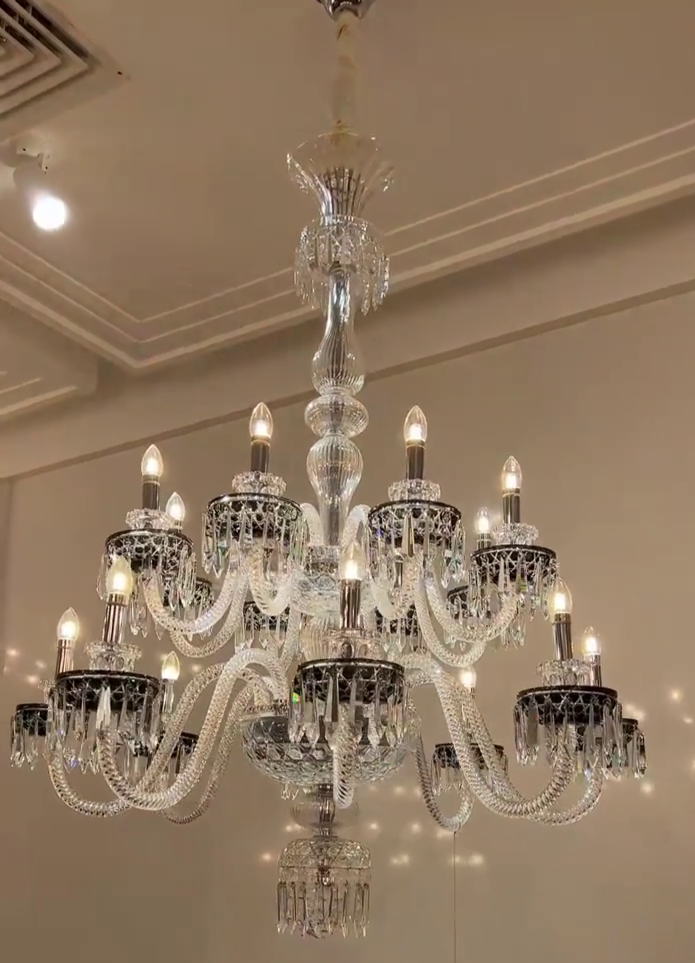 Elegant Crystal Chandelier in Italian Style for Bedroom and Living Room - view 4