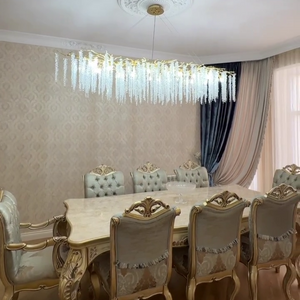 Elegant Crystal Icicle Chandelier in Branch Style for Dining Table Use - view 3