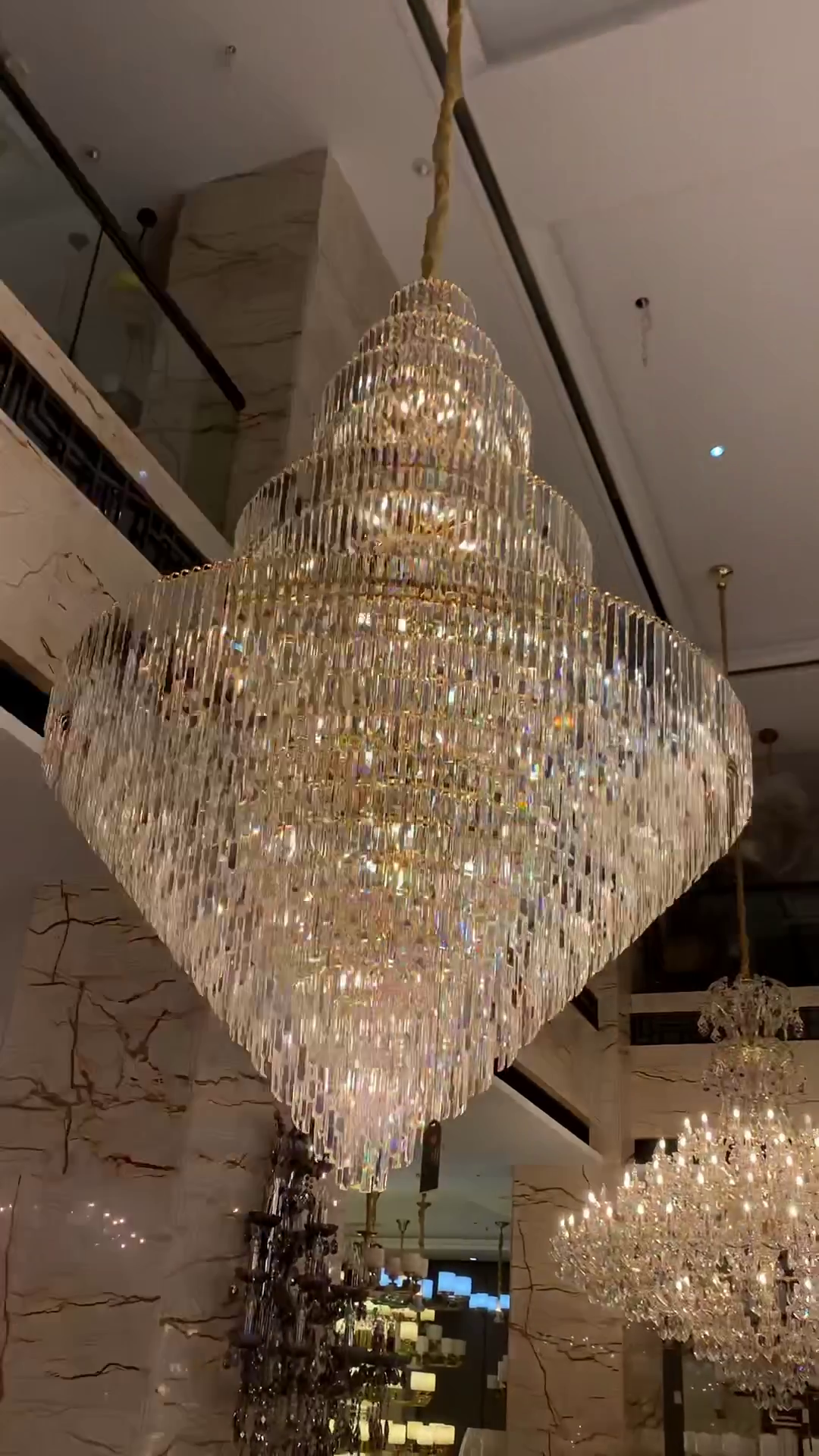 Luxury Multi-tiered Extra Large Crystal Chandelier for Staircase/Foyer/Entryway - view 3