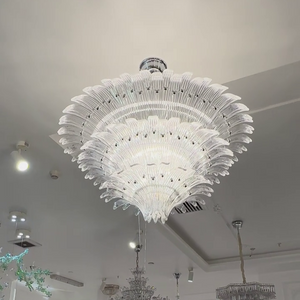 Flower Blossom Art Glass Chandelier for Living Room/Bedroom - view 5