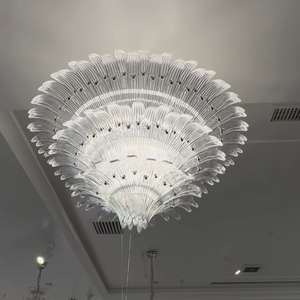 Flower Blossom Art Glass Chandelier for Living Room/Bedroom - view 4