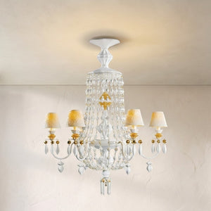 Winter Palace 6-Light Crystal Chandelier, in glossy