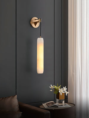 Wrenna Alabaster Flute Wall Lamp, wall sconce - view 11