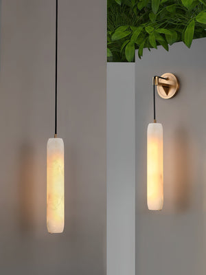 Wrenna Alabaster Flute Wall Lamp, wall sconce - view 12