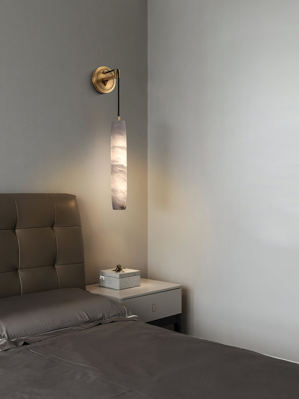 Wrenna Alabaster Flute Wall Lamp, wall sconce - view 16