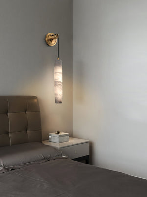Wrenna Alabaster Flute Wall Lamp, wall sconce - view 16