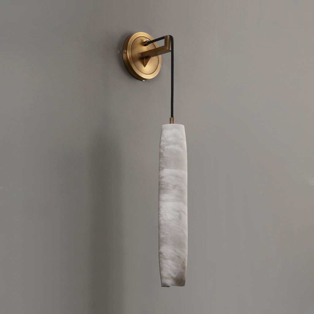 Wrenna Alabaster Flute Wall Lamp, wall sconce - view 17