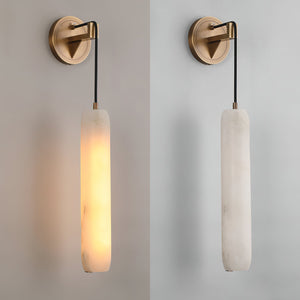 Wrenna Alabaster Flute Wall Lamp, wall sconce - view 18