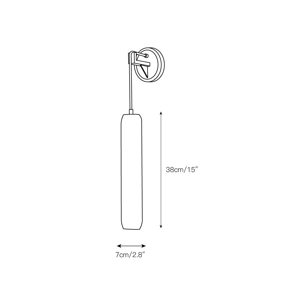 Wrenna Alabaster Flute Wall Lamp, wall sconce - view 5