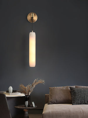 Wrenna Alabaster Flute Wall Lamp, wall sconce - view 8