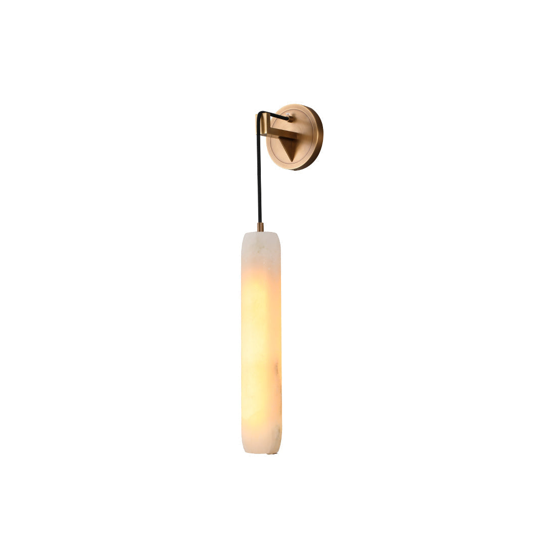 Wrenna Alabaster Flute Wall Lamp, wall sconce