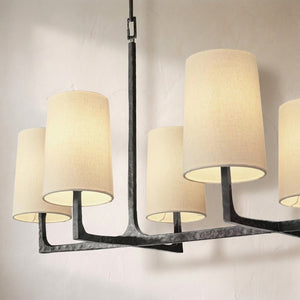 Wright Simplicity Forged Linear Chandelier 54" - view 9