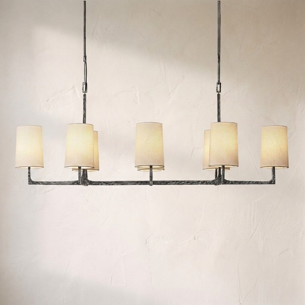 Wright Simplicity Forged Linear Chandelier 54" - view 2
