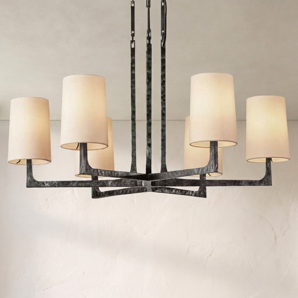 Wright Simplicity Forged Round Chandelier 36" - view 2