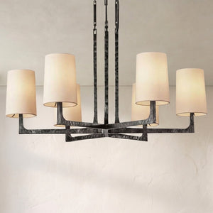 Wright Simplicity Forged Round Chandelier 36" - view 2