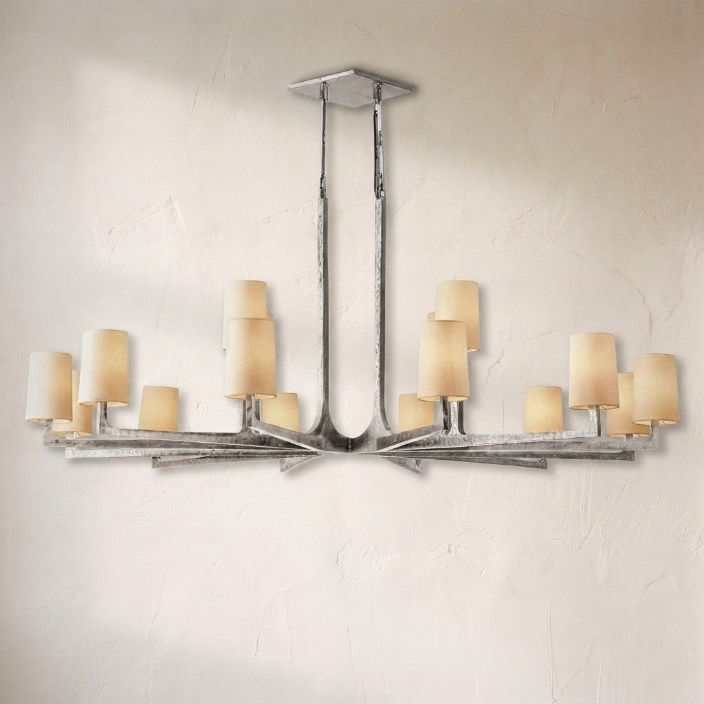 Wright Simplicity Forged Round Chandelier 60" - view 15