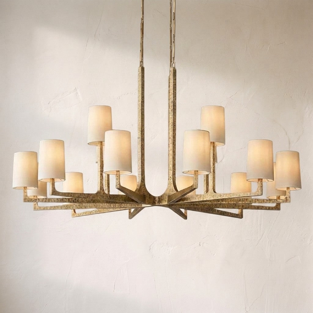 Wright Simplicity Forged Round Chandelier 60" - view 2