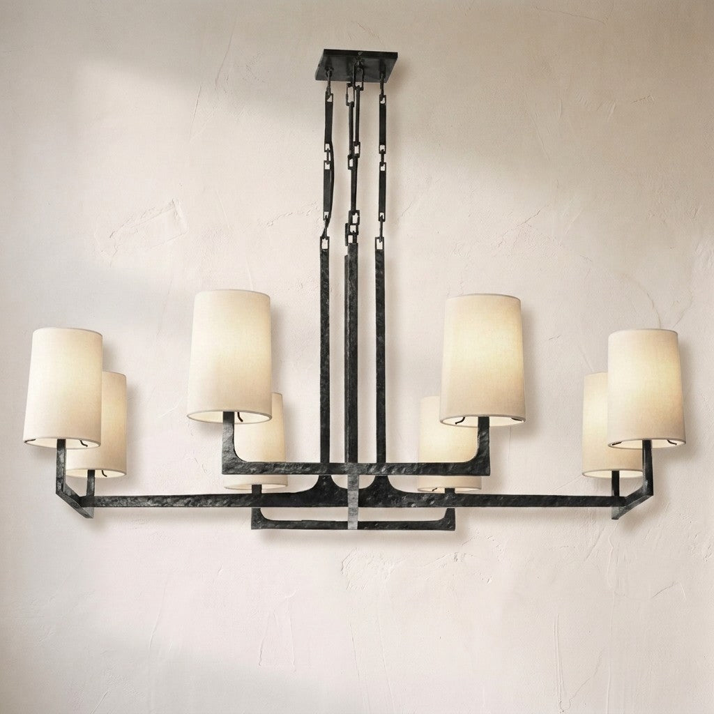 Wright Simplicity Forged Square Chandelier 48" - view 2