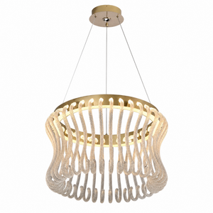 Lennox Glass Round Chandelier 21.6"D - 22" Dia (55 cm)