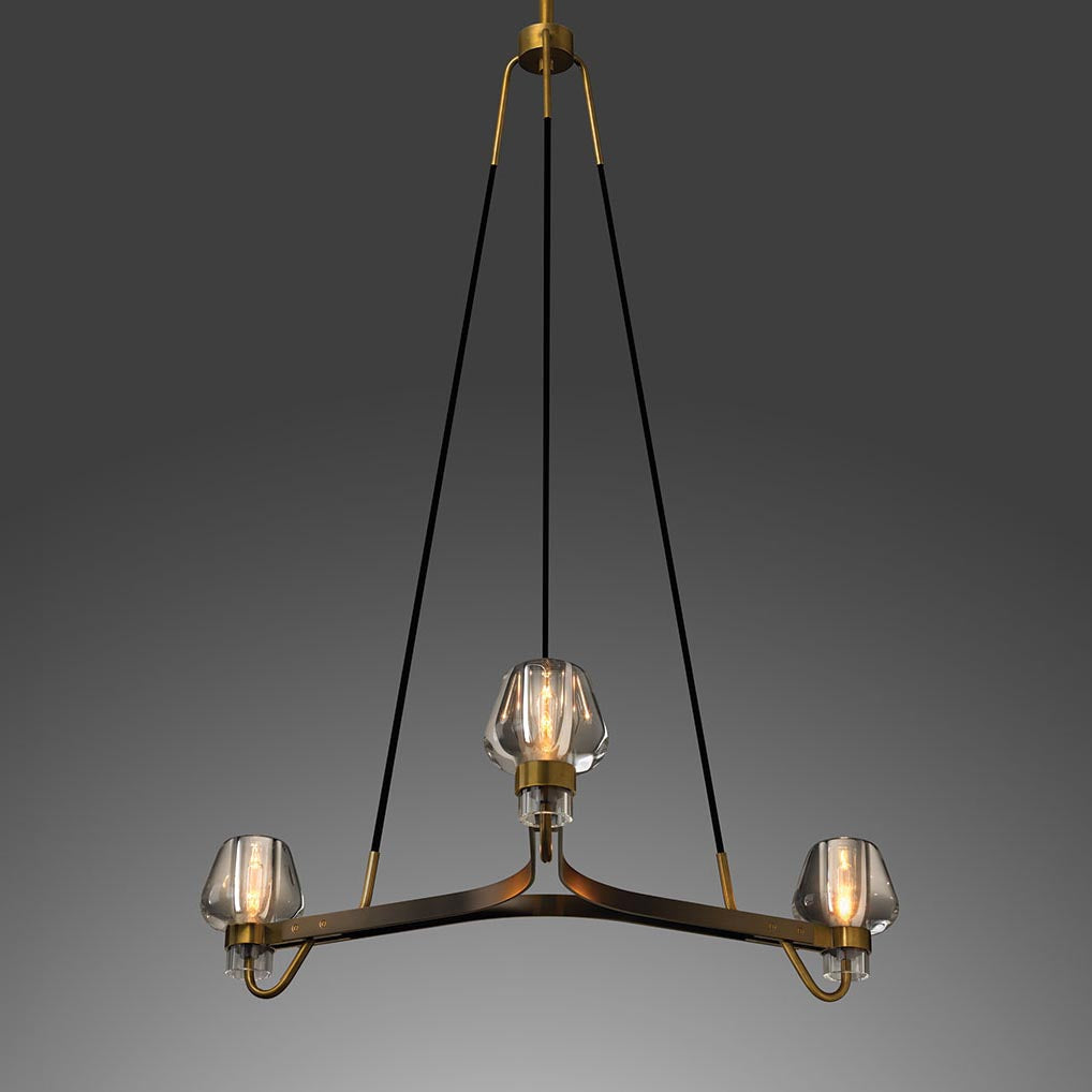Galad Contemporary Crystal Chandelier 3-light