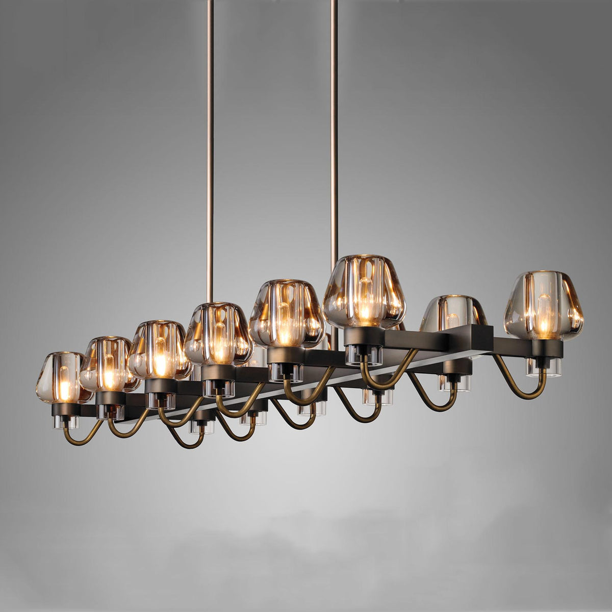 Galad Contemporary Crystal Linear Chandelier - view 2
