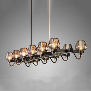 Galad Contemporary Crystal Linear Chandelier - view 2