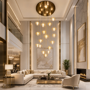 Ellison Bubbles Grand Glass Chandelier - view 4