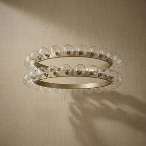 Ellison Bubbles Nested Glass Chandelier 39" - view 2