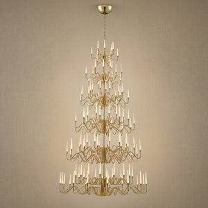 Large Chandelier in gold