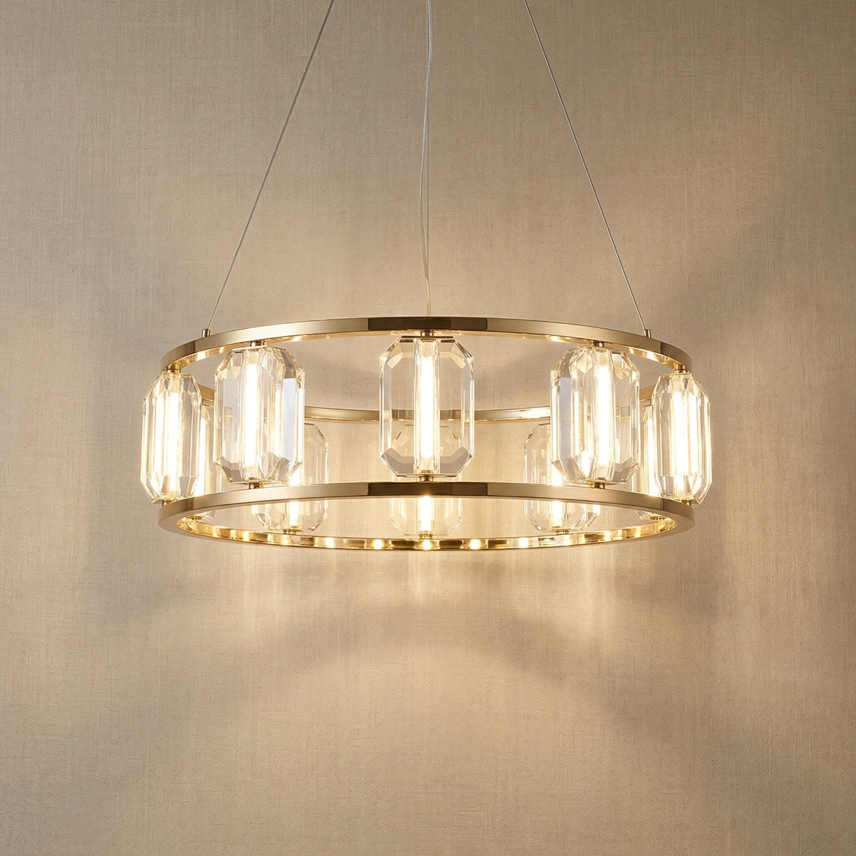 Arcus Contemporary Crystal Chandelier - view 12