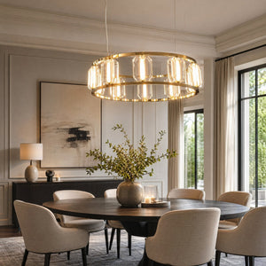 Arcus Contemporary Crystal Chandelier - view 14