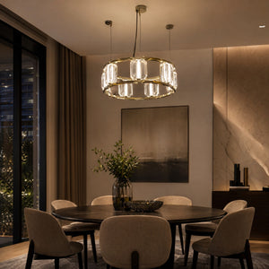 Arcus Contemporary Crystal Chandelier - view 9