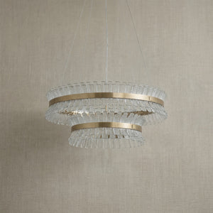 Detail of the stainless steel with champagne gold finish