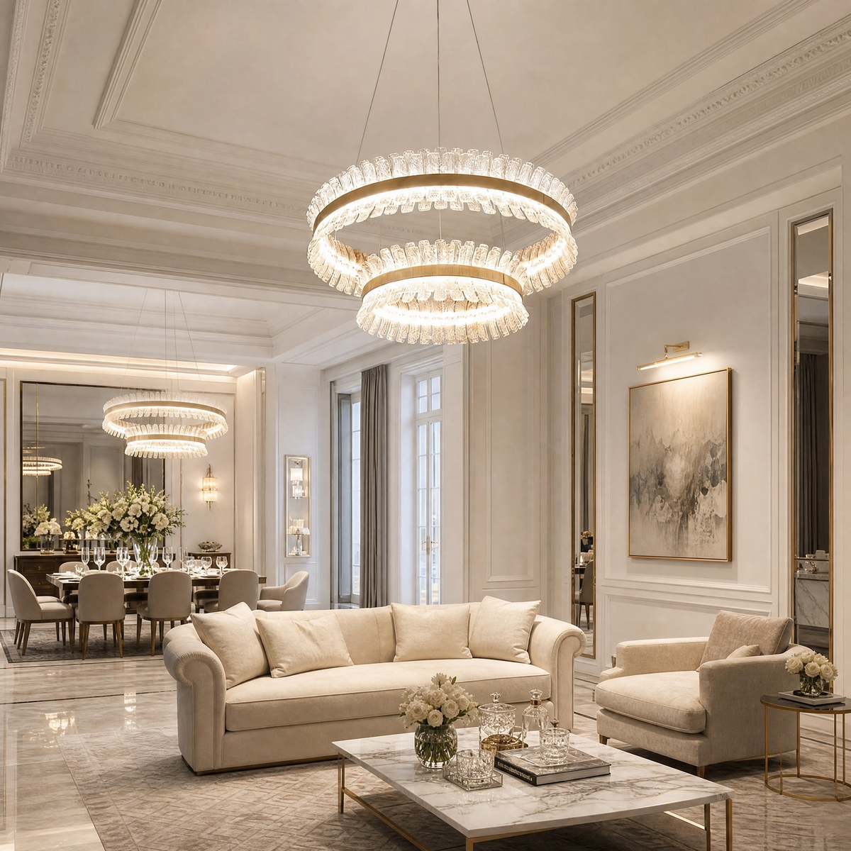 Lawson Modern Living Room Chandelier 31" - view 6