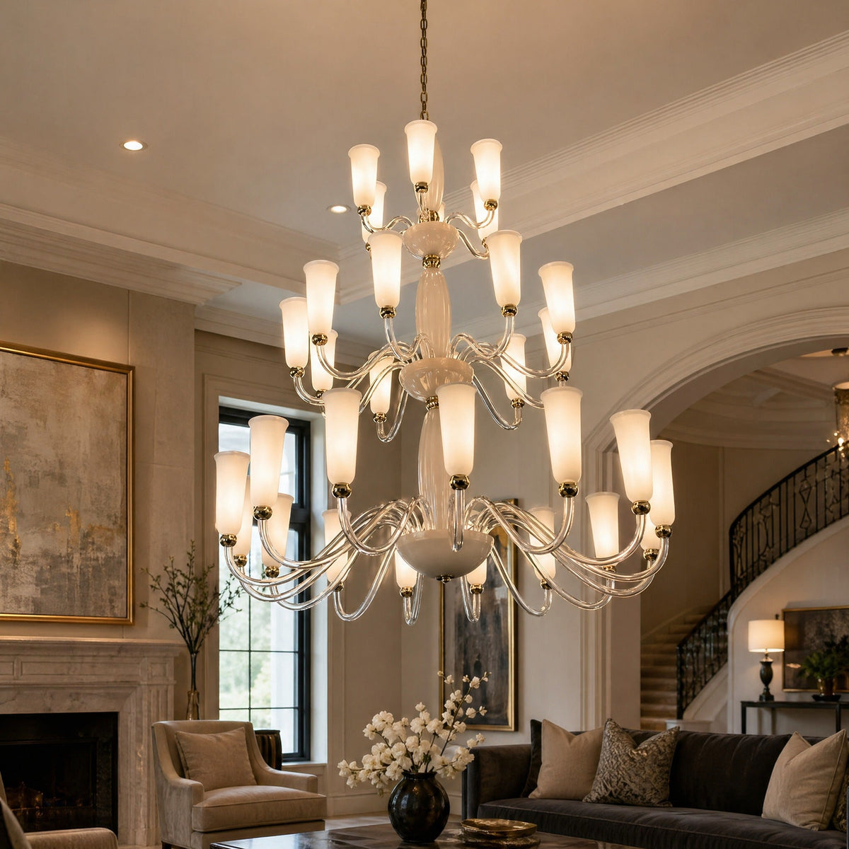 Versace Organic Modern Luxury Chandelier - view 2
